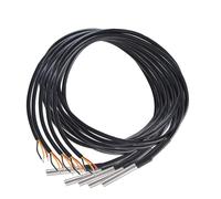 1/5PCS DS18B20 Thread Temperature Probe Temperature Sensor Stainless Steel 1/2/3/5 Meter(1m,1pcs)