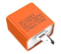 1-5Pcs LED Flasher Relay 12V Adjustable Frequency of Turn Signal Light 2 Pins Flashing Blinker Relays For Motorcycle Accessories(1Pcs Orange)