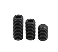 1/5pcs M12 M14 M16 Black 12.9 Grade Hexagon Socket Screws With Flat Point Headless Bolts(25mm,M14-1pcs)