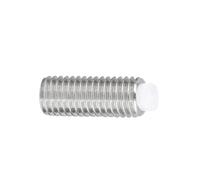 1-5pcs M2 .5 M3 M4 M5 M6 M8 M10 M12 M16 304 Stainless Steel Hexagon Socket Plastic Nylon Dog Convex End Point Tip Grub Bolt Set Screw(20mm,5pcs M4)