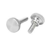 1/5pcs M2 M2.5 M3 M4 M5 M6 M8 M10 304 Stainless Steel Knurl Head Hand Tighten Curtain Wall Thumb Screw Bolt(5mm,2pcs M2)