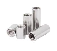 1-5pcs M2 M2.5 M3 M4 M5 M6 M8 M10 Long Rod Coupling Round Nut 304 Stainless Steel Standoff Spacer(M3 5PCS,X5mm)