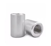 1-5pcs M2 M2.5 M3 M4 M5 M6 M8 M10 Long Rod Coupling Round Nut 304 Stainless Steel Standoff Spacer(M8 2PC,X8mm)