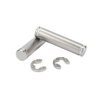 1-5pcs M3-M12 304 Stainless Steel Grooved Locating Dowel Pins with Retaining Rings, M12x55mm(1pc)
