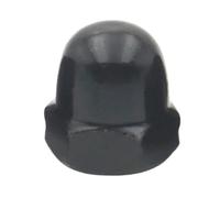 1-5Pcs M3 M4 M5 M6 M7 M8 M10 M12 Black Carbon Steel Cap Dome Acorn Nuts Decorative Hex Base(M8 x 2pcs)