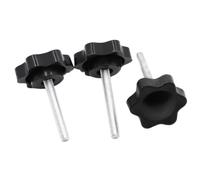 1/5pcs M4 M5 M6 M8 M10 M12 Plastic Handle Plum Hand Tighten Bolt Star-Shaped Screw(25mm,M4 5pcs)