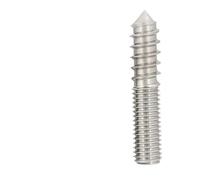 1/5pcs M4 M5 M6 M8 M10 Wooden Screw Hexagon Socket Double Head Pointed Tail Thread One end Set Self Tapping Screw 304 Stainless Steel(M8x120-1pcs)