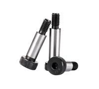 1-5pcs M6/M8/M10/M12 12.9 Grade High-strength Carbon Steel Knurled Cylindrical Head Hexagon Socket Shoulder Screws, 10-M8x45mm(5pcs)