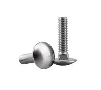 1-5pcs M6/M8/M10/M12 316 Stainless Steel Large Mushroom Head Carriage Bolts DIN603, M8x100mm(1pc)