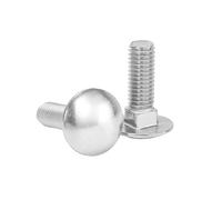 1-5pcs M6/M8/M10/M12 Stainless Steel Large Flat Head Square Neck Carriage Bolts for Shelf Desk, M12x130mm(1pc)