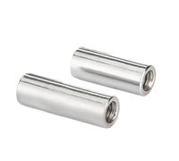 1-5pcs M8-M16 304 Stainless Steel Round Joint Nut Long Round Connector Nut Round Coupling Connector Joint Cylindrical Joint Screw(M10x20x20(2pcs))
