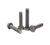 1/5Pcs Metric M2.5 M3 M4 M5 M6 M8 M10 M12 M14 M16 Pure Titanium TA2 External Outside Hex Hexagon Head Screw Bolt Length 5~100mm(40mm,5pcs M4)