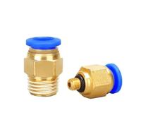 1/5PCS Pneumatic Air Connector Fitting PC 4mm 6mm 8mm 10mm 12mm Thread 1/8" 1/4" 3/8" 1/2 Hose Fittings Pipe Quick Connectors(PC12-03,1PCS)