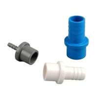 1~5PCS PVC Pagoda Direct Connector, Hose Quick Joint Hard Tube Adapter, Plastic Pagoda Fitting for Water Pipe Hose Connection(OD 20mm to 14mm,White (1 Piece))