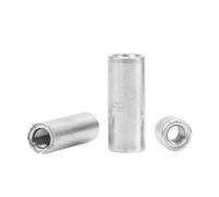 1-5pcs Round Coupling Nuts Stainless Steel M3 M4 M5 M6 M8 M10 Long Extend Round Connector Nuts Rod Female Thread