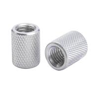1-5pcs Round Knurled Coupling Nut M3 M4 M5 M6 M8 M10 M12 M14 M16 Long Extend Cylindrical Connector Nuts(M3x10mm(D6mm) 5pcs)