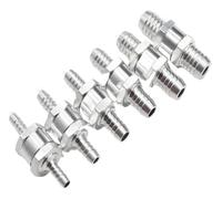 1/5Pcs Way Check Valves 6mm 8mm 10mm 12mm 14mm 16mm Aluminium Alloy Fuel Non Return Check Valve Way Fit Carburettor(8mm,5Pcs)
