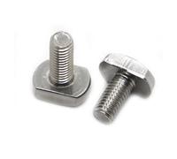 1-5pcsM5 M6 M8 M10 M12 GB37 A2-70 304 Stainless Steel T Shape T Hammer Head T Type Bolt Square Rectangle Machine Screws Chute T-bolt(25mm,M8 2pcs)