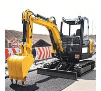 1.5T Micro Excavators for Sale, Mini Excavator for Park & Road Maintenance - Crawler Digger with Hydraulic Thumb & Speed Control for Landscaping & Repair