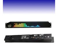 1.5U Dual Channel 15-Band Digital Graphic Equalizer with Dynamic Rhythm Light Display, Full-Color Screen & Remote Control for Studio, Stage and KTV