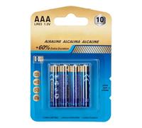 1.5V AAA Alkaline Batteries, Pack of 4, Ideal for Electronic Devices and Toys.