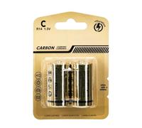 1.5V R14 Carbon Zinc Batteries Perfect for Home Devices - 2 Pack Ensures Continuous Power - Ideal for Flashlights and Remotes