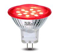 1.5w LED MR11 Red Light Bulb 12v 35mm Replacement for Low Voltage Spot Lamp