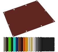 1.5x1.7m Rectangular Outdoor Sun Shade Sail Water Resistant with Eyelets and Ropes Ideal for Patio Garden and Camping Rust Red.