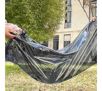 1.5x2.3m Clear Black Tarpaulin Waterproof,Outdoor Transparent Tarpaulin with Metal Eyelets,for Cold Weather Resistant Cover,Rain Curtain Window,Weather Resistant,W*H-1.4x7m