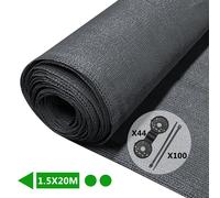 (1.5x20m, Anthracite) VOUNOT Privacy Netting HDPE Shading Net, 75% Shading Rate
