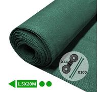 (1.5x20m, Green) VOUNOT Privacy Netting HDPE Shading Net, 75% Shading Rate