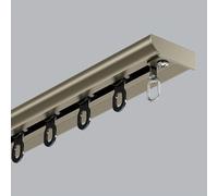 1-6.0m Ceiling Curtain Track, Aluminium Sliding Ceiling Track System For Curtains, Invisible Curtain Rail For Living Room Bedroom Room Divider(Champagne,15.1FT/460CM)