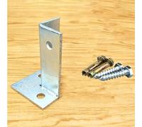 1 6 14 20 Pcs Post Anchor Base With Screws 4in Height, Silver Metal Bolt Down Concrete Base Brackets, Split Style Support Post Sleeve Base For Patio Fence(1 PC)