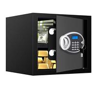 1.6 Cuft Fire proof Safes for HOME USE, Anti-Theft Digital Personal Security Safety Box with Electronic Keypad and Spare Keys, Home Safes Fireproof Waterproof for Money Medicine Document Valuables