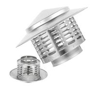 1.6 in/2 in/2.5 in/3 in Chimney Flue Cowl, 304 Stainless Steel Cone Top Chimney Cap with Bird Guard, Outside Roof Fireplace Chimney Cover, Stove Pipe Topper for Vent Cap(50 mm/2 in)