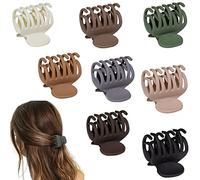 1.6" Matte Medium Double Row Teeth Hair Clips for Women - Strong Hold Jaw Clamps for Thin, Fine & Thick Hair