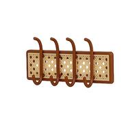 1:6 Miniature Coat Hook Photo Props Coat Hanger Key Hook Wall Hooks Mini Model Wall Hook/Coat Rack/Entrance Key Hook for Dollhouse Decoration Accessories (Brown)