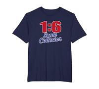 1:6 One Sixth Scale Collector T-Shirt - Statue Toy Figures T-Shirt, Men's Big and Tall, Navy Blue, 3X Tall