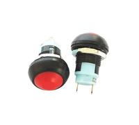 1/6 PCS, Round Push Button Switch,PBS-33A Self-Locking/33B Self-reset,2Pin,12mm,3A 250VAC/1A 125VAC(Blue 33A,1pcs)