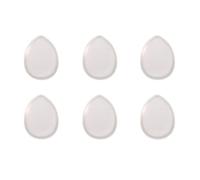1/6 Pcs Silicone Makeup Puff, Foundation Sponge Puff, Water Drop Shape Flawless Beauty Air Cushion Make Up Puff