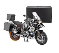 1/6 Scale Alloy Remote Control Motorcycle Model R1250GS, Realistic Dynamic Bike with Ignition Sound Light Spray Effects Rubber Tires Rear Wheel Drive Suspension, Collectible Vehicle Model, Black