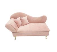 1/6 Scale Dollhouses Loveseat Sofa Model Jewelry Box For Decoration And Pretend Play Scenes Miniature Sofa