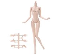 1/6 Scale Female Body Action Figure Body with Interchangeable Parts | Interchangeable Hands/Feet, 360° Articulation, PVC Build, for Collectors & Customization, Display/Diorama Use