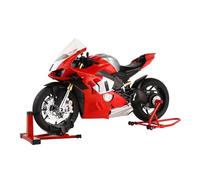 1/6 Scale V4R Alloy Dynamic RC Motorcycle Model, Realistic Simulation Sports RC Dirt Bike with Ignition Sound, Exhaust Smoke Effects & Light-Up Functions for Enthusiasts