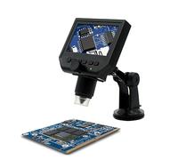 1-600x USB Digital Electronic Microscope Portable Microscope 4.3"LCD 3.6MP HD Magnifier Camera For Pcb Motherboard Repair Adjustable Magnification(C)