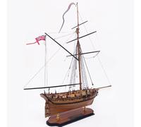 1:64 3D Wooden Puzzle Patrol Sailing Ship The Royal Navy, Wooden Ship Construction Kit, Creative Educational Brain Puzzle, Home Decoration, Birthday Gift, DIY Set Adults
