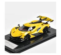1:64 Apollo IE Supercar Simulation Die-cast Metal Car Model Hobbyist Collectible Gifts Simulation Vehicle Playset(Yellow)