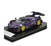 1:64 Apollo IE Supercar Simulation Die-cast Metal Car Model Hobbyist Collectible Gifts Simulation Vehicle Playset(Purple)