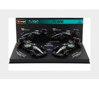 1:64 BURAGO Mercedes Gp Set F1 2X W16 #12 2025 Antonelli +Showcase BU58020-12 Mo