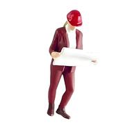 1: 64 Construction Building Worker Miniature, Female Leader Lookin